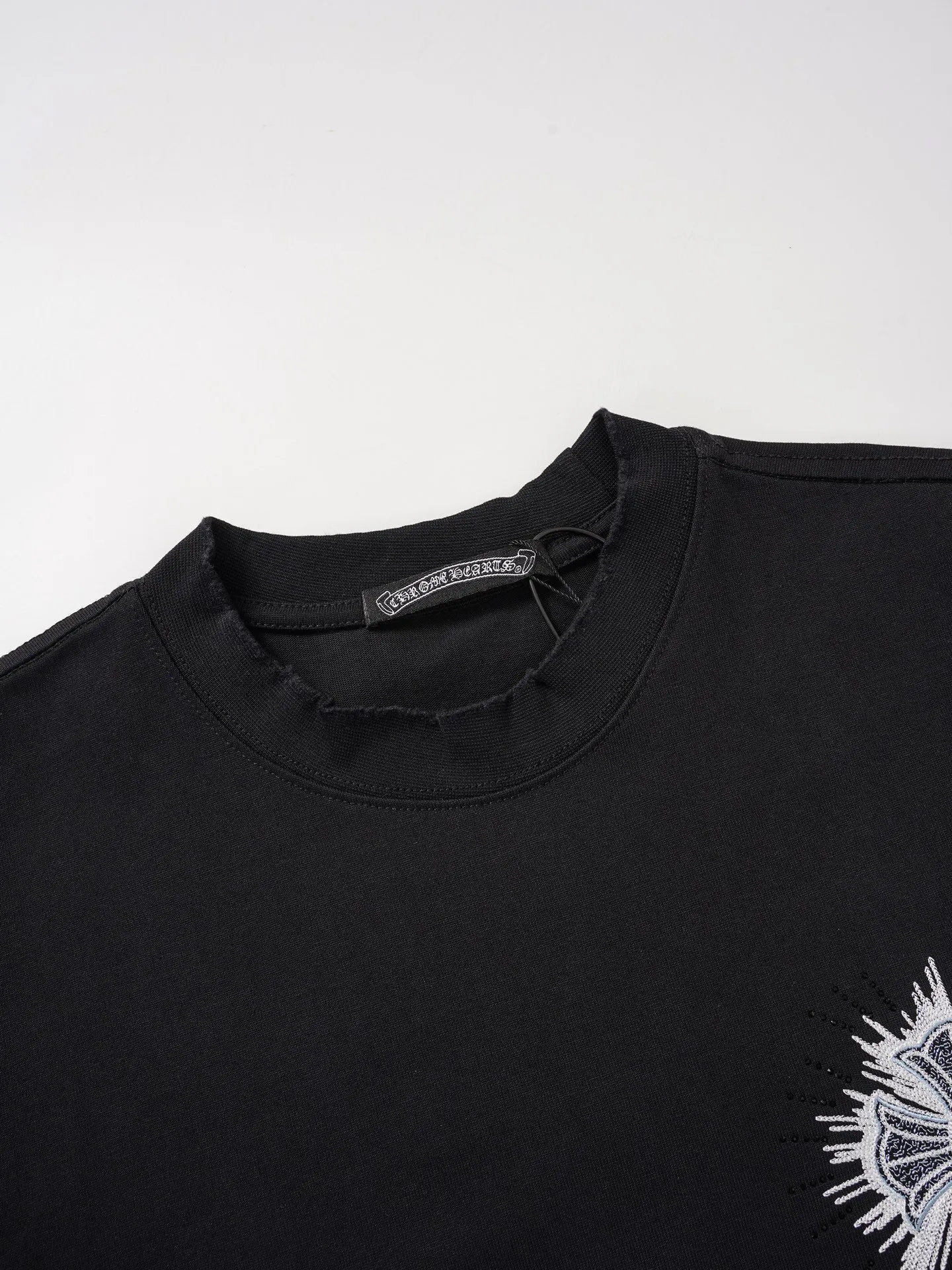 【 】 Chrome Hearts/ T 32 ， ， ， ！！ ， ！ # ， ； 。 oversize ， ！ ， ！ “ ” 💏 :Black White Size:S-XL